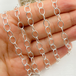 Load image into Gallery viewer, Sterling Silver Smooth Oval Link Chain
