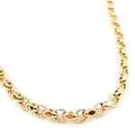 Load image into Gallery viewer, 14K Gold Flat Cable Link Necklace