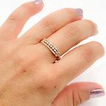 Load image into Gallery viewer, 14k Solid Gold Diamond Ring.