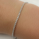 Load image into Gallery viewer, BTR65202. 14k Solid Gold Diamond Tennis Bracelet