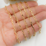 Load image into Gallery viewer, Gold Plated 925 Sterling Silver Short & Long Oval Link Chains