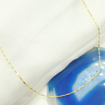 Load image into Gallery viewer, 14k Solid Yellow Gold Diamond Cut Bars Link Chain