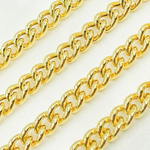 Load image into Gallery viewer, Gold Plated 925 Sterling Silver Hollow Curb Chain. Y4GP
