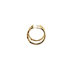 Load image into Gallery viewer, EHC56723EM. 14k Solid Gold Diamond and Emerald Hoops