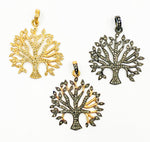 Load image into Gallery viewer, DP05. Diamond Sterling Silver Tree Pendant