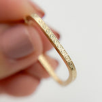 Load image into Gallery viewer, Buy Now 14K Solid Gold Textured Square Hollow Hoop Earrings