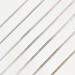 Load image into Gallery viewer, Buy Silver 2mm Flat Curb Chain