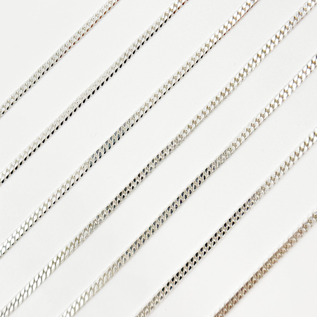 Buy Silver 2mm Flat Curb Chain