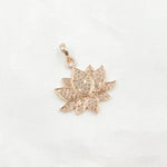 Load image into Gallery viewer, DP192. Diamond Sterling Silver Lotus Pendant