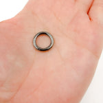 Load image into Gallery viewer, Black Rhodium Sterling Silver Round Clasp