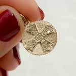 Load image into Gallery viewer, DC301. Diamond Sterling Silver Round Cross Charm
