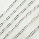 Load image into Gallery viewer, Oxidized Sterling Silver Hammered Paperclip Link Chains