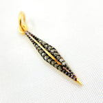 Load image into Gallery viewer, DC872. Diamond Sterling Silver Leaf Pendant