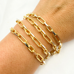 Load image into Gallery viewer, Gold Plated 925 Sterling Silver Diamond Cut Long & Short Chain