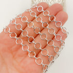 Load image into Gallery viewer, V279SS. Sterling Silver Smooth Round & Oval Link Chain