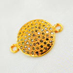 Load image into Gallery viewer, DC384. Diamond Sterling Silver Round Connector