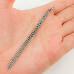 Load image into Gallery viewer, DC6. Diamond Black Rhodium Sterling Silver Spike Charm