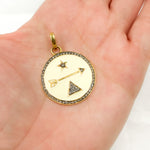 Load image into Gallery viewer, Sterling Silver Round Enamel Pendants