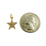 Load image into Gallery viewer, 14K Gold with Diamonds Star Shape Charm. GDP40