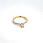 Load image into Gallery viewer, 14K Solid Gold Diamond Ring.