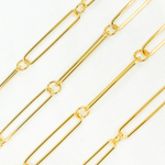 Load image into Gallery viewer, Gold Plated 925 Sterling Silver Smooth Oval and Round Link Chain