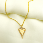 Load image into Gallery viewer, 14K Solid Gold Diamond Heart Shape Charm. GDP15