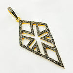 Load image into Gallery viewer, DP124. Diamond Sterling Silver Arrowhead Shape Pendant