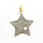 Load image into Gallery viewer, DP2003. Diamond & Sterling Silver Star Pendant