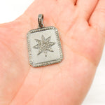 Load image into Gallery viewer, Sterling Silver Rectangle Star Pendant