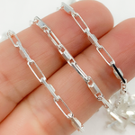 Load image into Gallery viewer, Sterling Silver Diamond Cut Oval Link Chains