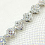 Load image into Gallery viewer, NK401360. 14K Solid Gold Diamond Squares Necklace