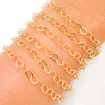 Load image into Gallery viewer, 679FGF. 14K Gold Filled Flat Round Link Chain