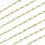 Load image into Gallery viewer, 3106PZXESS+GF. 14k Gold Filled Smooth and Silver Textured Paperclip Link Chain