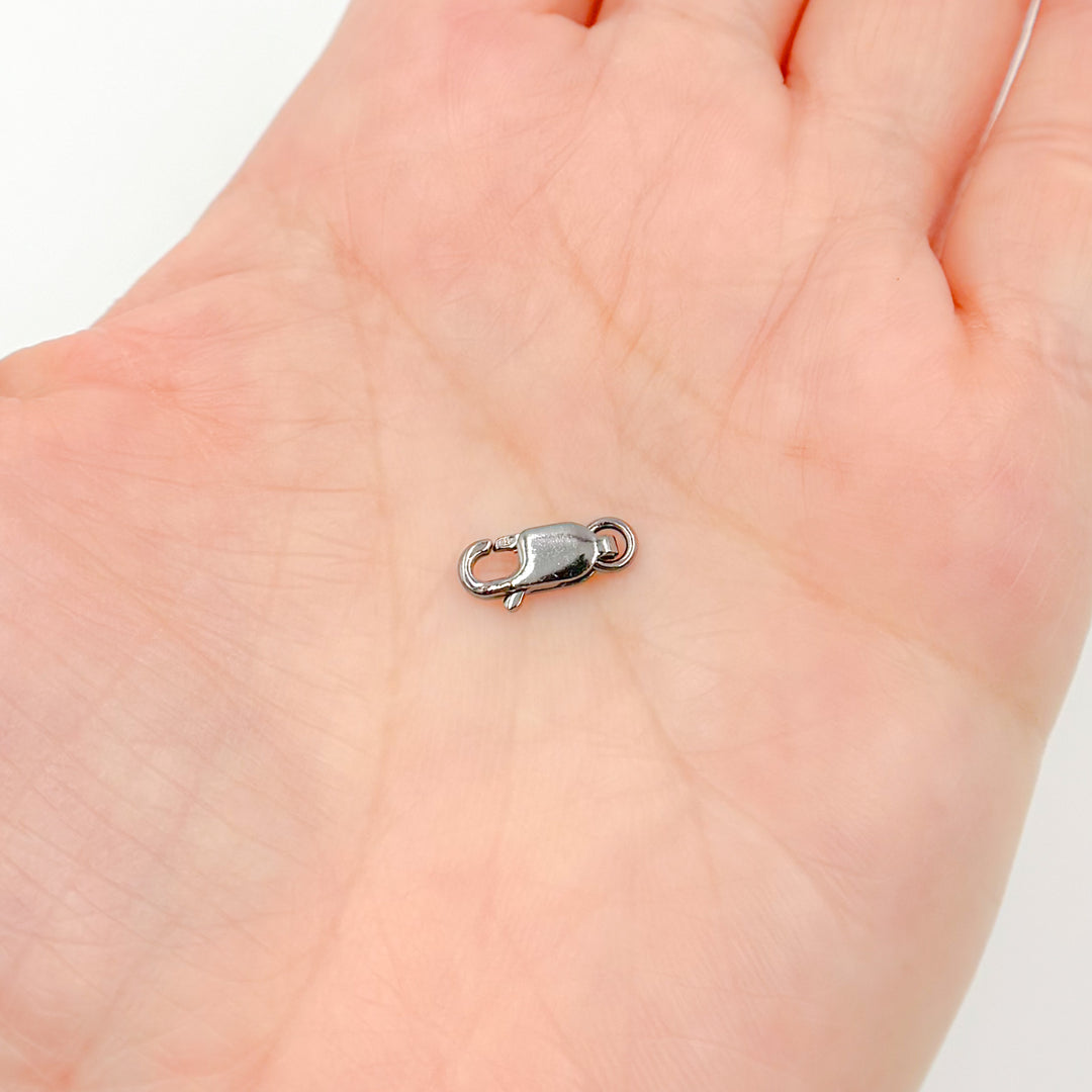 10MM Black Rhodium Lobster Clasp