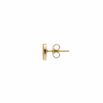 Load image into Gallery viewer, EFD54274. 14K Solid Gold Diamond Heart Earrings