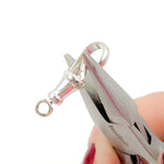 Load image into Gallery viewer, White Sterling Silver Swivel Clasp