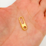 Load image into Gallery viewer, 1355GPM. 20MM Gold Plated Matt Sterling Silver Oval Clasp