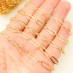 Load image into Gallery viewer, 281FGF. 14K Yellow Gold Filled Flat Oval Link & Round Links Chain