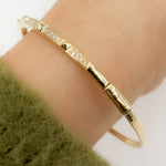 Load image into Gallery viewer, DBG00214. 14K Solid Gold Diamond Bangle