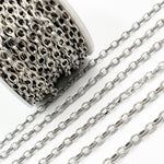 Load image into Gallery viewer, Oxidized Sterling Silver Textured Link Chain