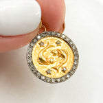 Load image into Gallery viewer, Now Silver Round Pisces Zodiac Charm