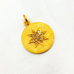 Load image into Gallery viewer, DC216. Diamond & Sterling Silver Round Star Pendant