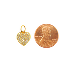 Load image into Gallery viewer, GDP199. 14K Solid Gold Diamond Heart Charm