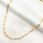 Load image into Gallery viewer, 351Necklace. 14K Gold-Filled Smooth Paperclip Finished Necklace