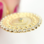 Load image into Gallery viewer, 14K Solid Gold Diamond Circle with Heart Charm. GDP435