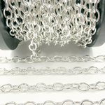 Load image into Gallery viewer, 925 Sterling Silver Oval Link Chain