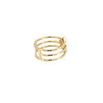 Load image into Gallery viewer, 14k Solid Gold Diamond Arrows, Heart and Rhomb Ring.