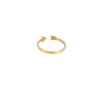 Load image into Gallery viewer, 14k Solid Gold Arrow Diamond Ring.