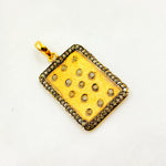 Load image into Gallery viewer, DP200. Diamond Sterling Silver Rectangle Pendant