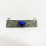 Load image into Gallery viewer, DC10. Silver Diamond and Gemstone Rectangle Connector